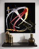 Vibrant Abstract Art | Colorful Fireworks 34x34"