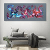 Vibrant Abstract Artwork | Colorful Modern Canvas Painting | Dynamic Swirling Shapes in Vivid Shades | Large Wall Art for Contemporary Spaces