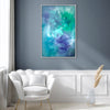 Teal Canvas Art | Whispers of the Tide | 26x40" - Paresh Nrshinga Abstract Art