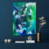 Green Canvas Art | Breath Of The Sea | 28x40" - Paresh Nrshinga Abstract Art