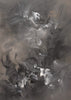 Serene Monochrome Abstract | Whispers of Shadows 34x48" Canvas Art
