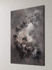 Taupe Abstract | Twilight Dreams 36x48" - Large abstract landscape painting in earthy tones of brown and gray, showcasing a modern, textured artwork suitable for contemporary home or office decor.