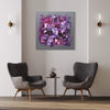 Vibrant Purple Abstract Canvas Painting | Large Modern Artwork for Home or Office Decor