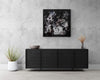 Abstract Square Canvas Art | Mystical Floral Arrangement on Display