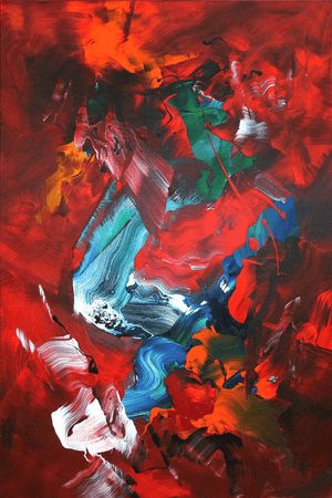 Vibrant Abstract Canvas Art | Never Let You Go 24x36"