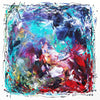 Vibrant Abstract Artwork - Colorful Splashes and Strokes of Paint on Canvas