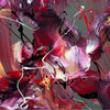 Gestural Abstract Artwork | Vibrant Earthy Tones 40x40"