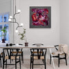 Vibrant Gestural Painting | Large Abstract Artwork for Modern Dining Room