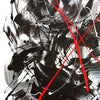 Black and White Abstract Art | Dynamic Strokes 44x55"