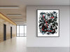 Bold Black and White Abstract Art | My Ritual 44x55"