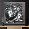 Taupe Abstraction | Dramatic Monochrome Art for Modern Decor