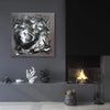 Taupe Abstraction | Dramatic Monochrome Abstract Painting on Canvas