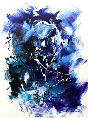 Large Abstract Art | Celectial Motion | 36x48" - Paresh Nrshinga Abstract Art
