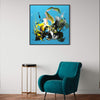 Abstract Square Art | Vibrant Colors and Expressive Brushstrokes