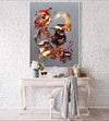 Vibrant Abstract Artwork | Tangerine Waltz 36x48" Canvas Painting