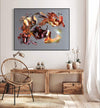 Vibrant Abstract Landscape | Fiery Autumn Tones in Large Canvas Painting