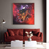 Vibrant Abstract Art | Large Square Painting 100x100cm