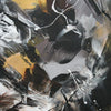 Earthy Abstract Art | Golden Snowflakes 100x100cm