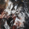 Earthy Abstract Landscape | Textured Painting in Browns and Blacks