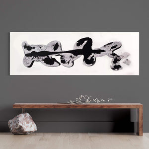 Abstract Monochrome Art | Transformative Brushstrokes | Minimalist Contemporary Painting