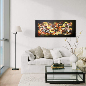 Where Are You Now 26”x60” - Paresh Nrshinga Abstract Art