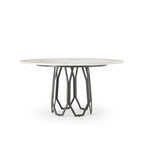 Gemstone Geometric Base Round Dining Table