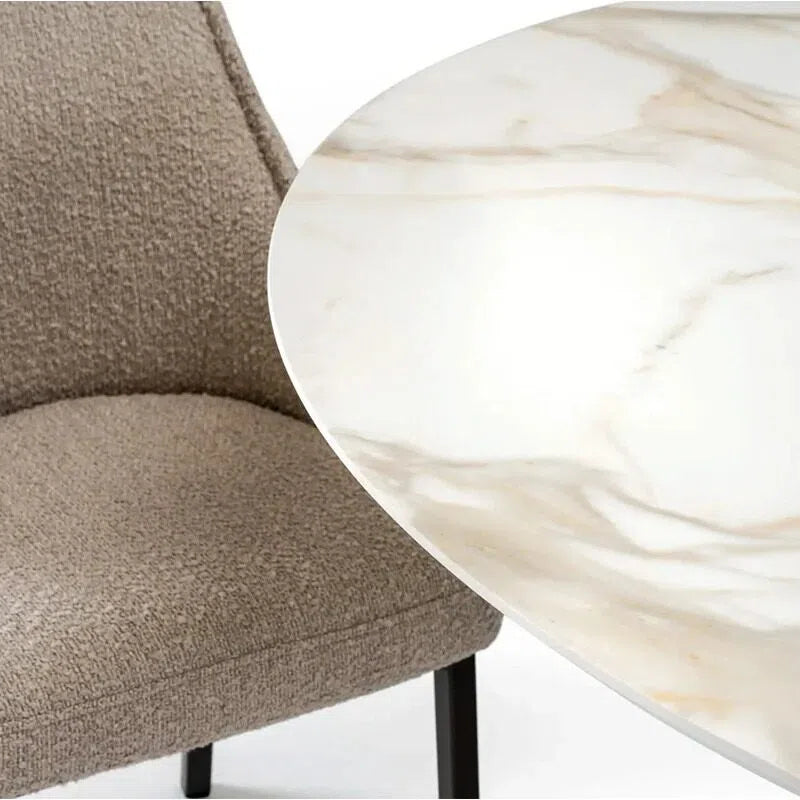 Gemstone Geometric Base Round Dining Table