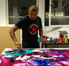 Colorful Abstract Painting | Artist Creating Vibrant Artwork on Canvas