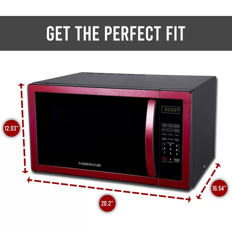 Farberware FMO11AHTBKN 1.1 cu. Ft. 1000-Watt Countertop Microwave Oven
