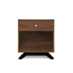 Solid Wood Nightstand With Single Drawer
