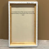 Wooden frame displaying the reverse side of a canvas, showing its actual back. This image provides a standard view of the canvas's structural elements.