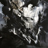 Black and White Abstract Art | Dramatic Brushstrokes and Textures