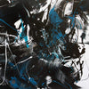 Abstract Blue Velvet | Expressive Acrylic Painting