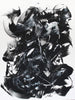 Black and White Abstract Art | Eclipsed Dreams 36x48"
