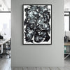 Defining Moment I - Large Monochrome Abstract Art Painting