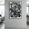 Defining Moment I - Large Monochrome Abstract Art Painting