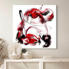 Vibrant Abstract Painting | Bold Swirls of Red and Black | Modern Art Decor
