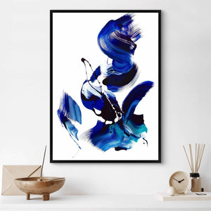 Vibrant Abstract Artwork | Mesmerizing Blue Brushstrokes
