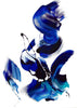 Vibrant Abstract Artwork | Flowing Blue Strokes