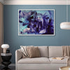 Vibrant Abstract Canvas Art | Echoes In Blue 28x48" blue canvas art
