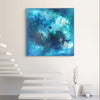 Teal Abstract Canvas Art | Mermaid's Dream 100x100cm