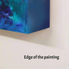 Striking Abstract Painting | Vibrant Blue Hues on Canvas