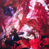 Vibrant Abstract Art | Passionate Red Abstract Painting