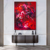 Vibrant Red Abstract Art | Wild Heart 55x72" Canvas Art