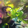 Vibrant Abstract Landscape | Multicoloured Tropical Garden Canvas Art