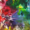 Vibrant Abstract Art | Tropical Garden 44x55"