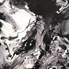 Monochrome Abstract Artwork | Captivating Fluid Motion on 30x48" Canvas
