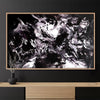Dramatic Monochrome Abstract | Fluid Brushstrokes in 30x48" Canvas | Original Modern Art by Paresh Nrshinga