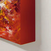 Vibrant Modern Canvas Painting | Bold Orange and Red Abstract Art
