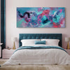 Vibrant abstract landscape canvas art | Dreamcatcher 30x72"